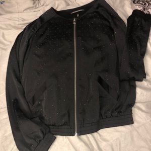Victoria’s Secret crystal embellished bomber, L